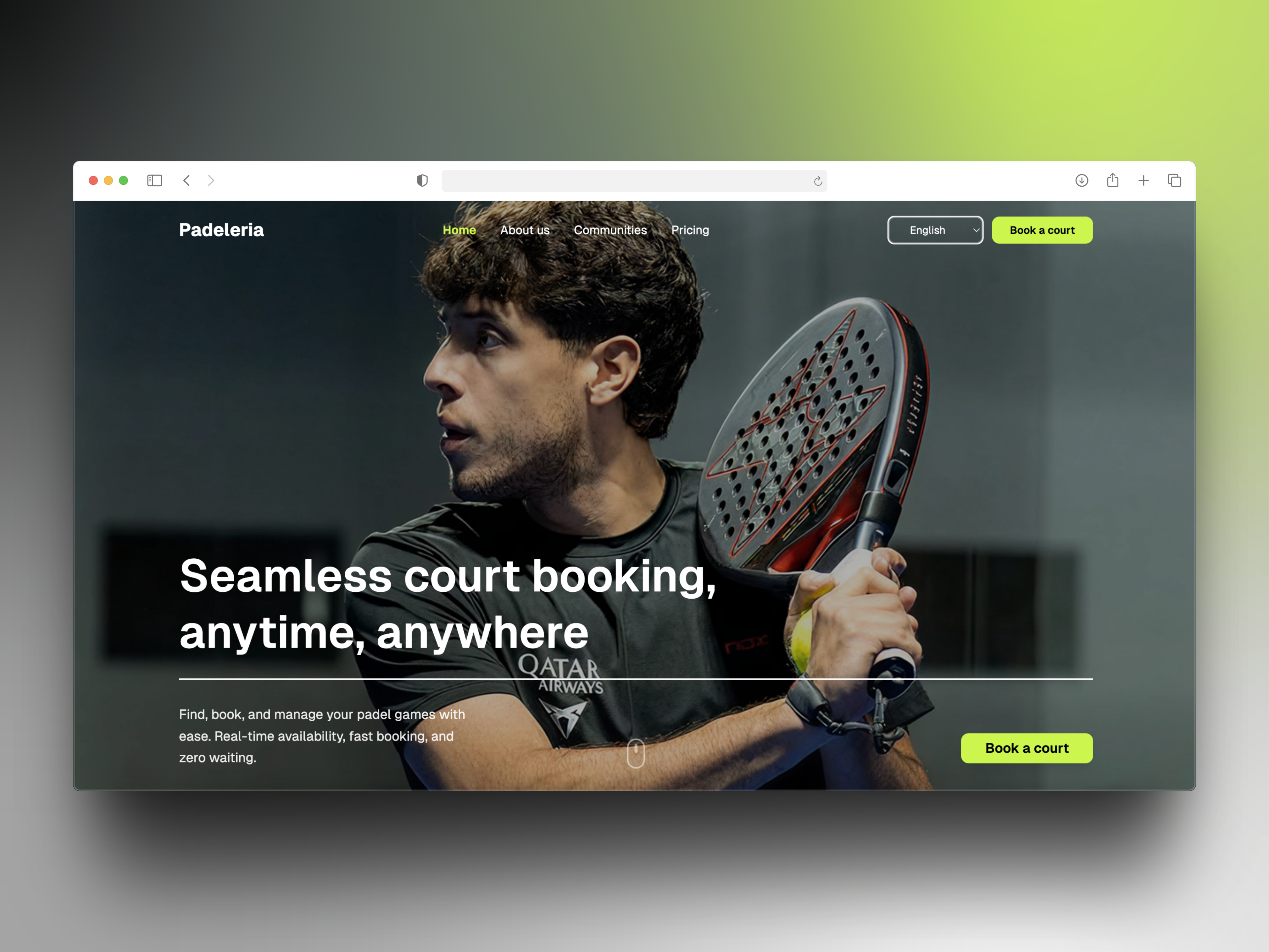 Padelaria - Padel Arena Template