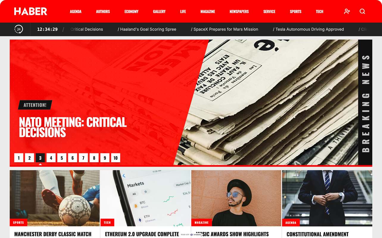 Haber - Premium News Theme